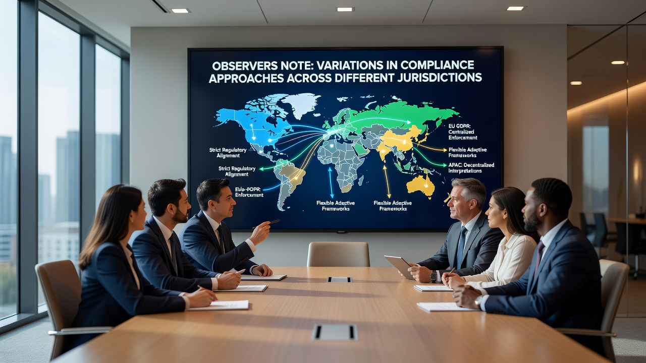 Comparison chart of compliance timelines and requirements in key jurisdictions